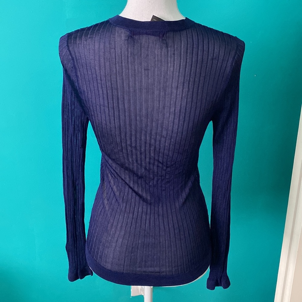 🥭 (4 for $15) IDI By Mathew Blue Cardigan - Picture 3 of 9